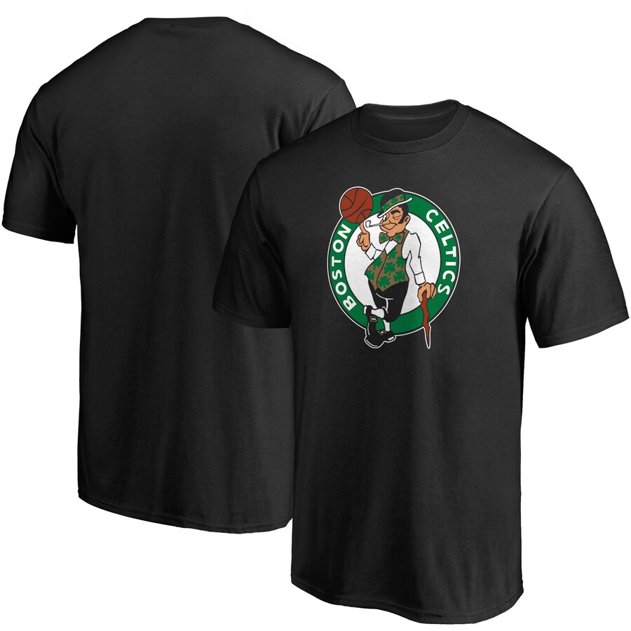 Men's Boston Celtics Fanatics Black Primary Team Logo T-Shirt - Vujersey Los Angeles Rams