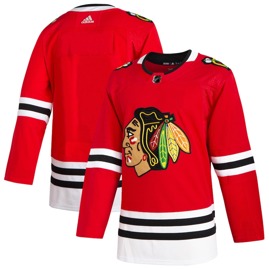 Men's Chicago Blackhawks adidas Red Home Authentic Jersey - Vujersey Los Angeles Rams