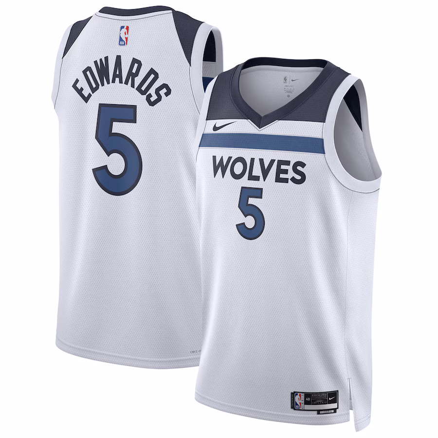 Unisex Minnesota Timberwolves Anthony Edwards Nike White Swingman Jersey - Association Edition - Vujersey Los Angeles Rams