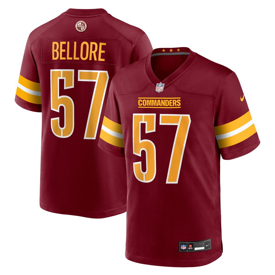Men's Washington Commanders Nick Bellore Nike Burgundy Team Game Jersey - Vujersey Los Angeles Rams