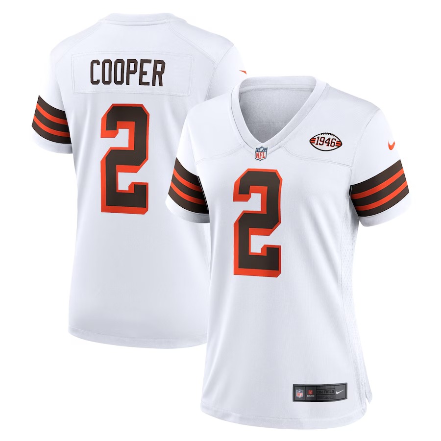 Women's Cleveland Browns Amari Cooper Nike White Alternate Game Jersey - Vujersey Los Angeles Rams