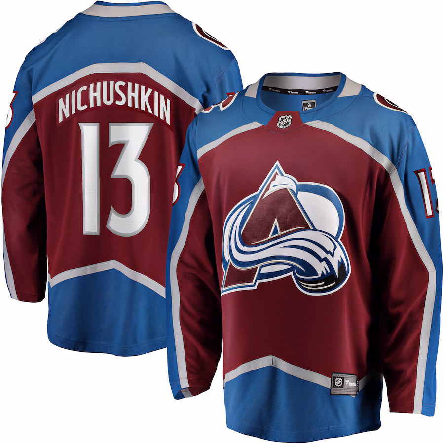 Men's Colorado Avalanche Valeri Nichushkin Fanatics Burgundy Breakaway Player Jersey - Vujersey Los Angeles Rams