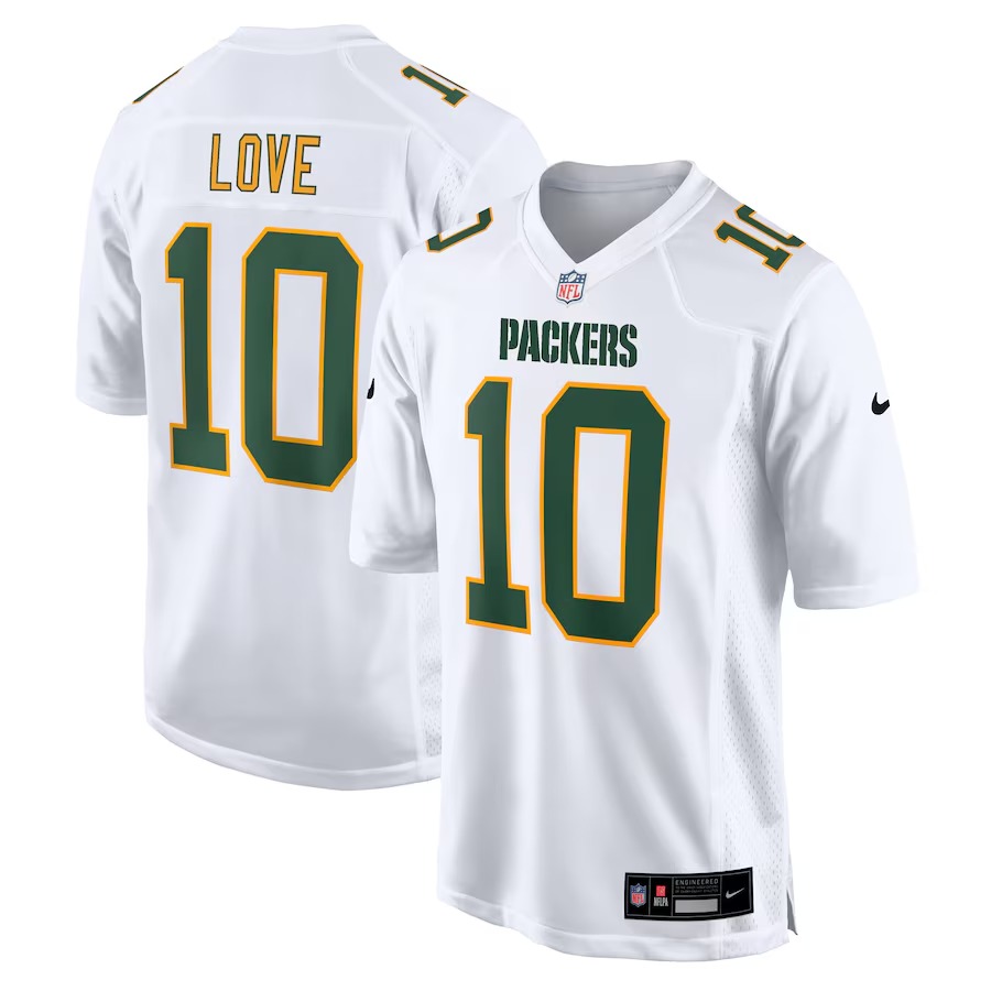 Men's Green Bay Packers Jordan Love Nike White Fashion Game Jersey - Vujersey Los Angeles Rams