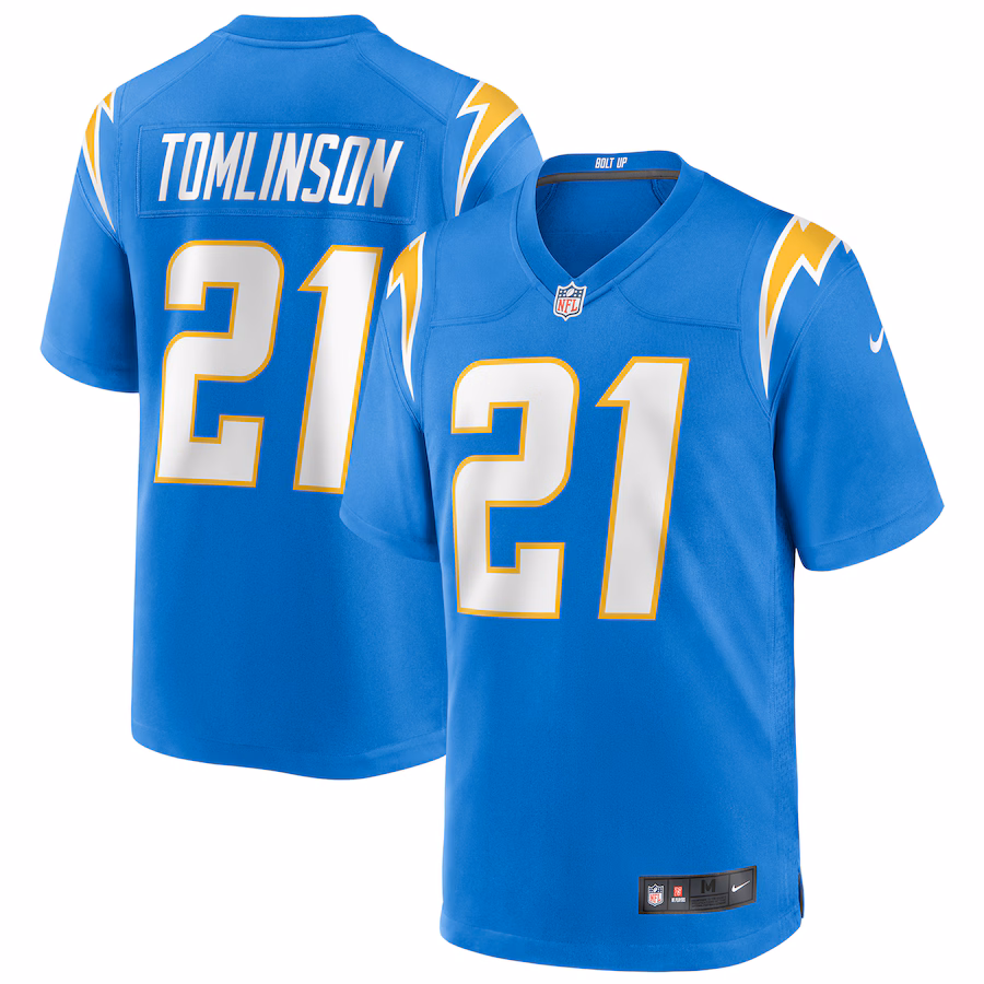 Men's Los Angeles Chargers LaDainian Tomlinson Nike Powder Blue Game Retired Player Jersey - Vujersey Los Angeles Rams