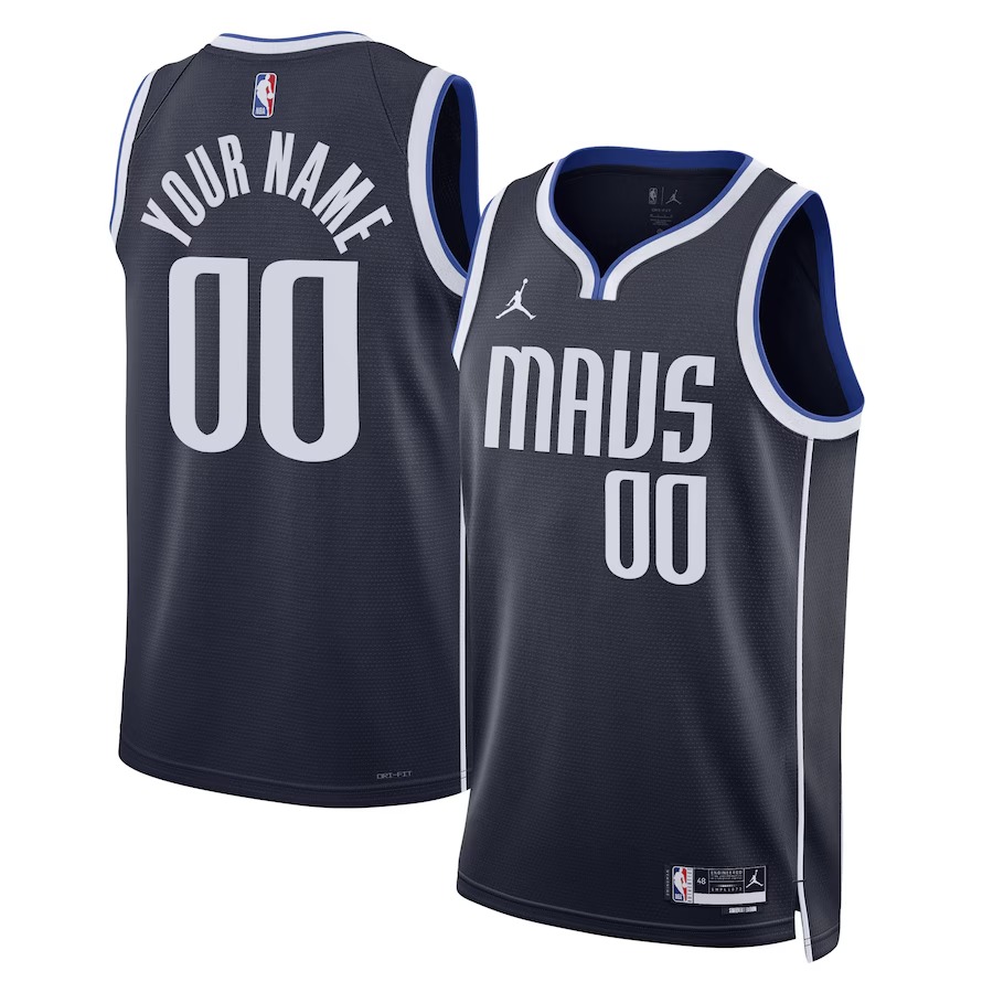 Unisex Dallas Mavericks Jordan Brand Navy 2022/23 Swingman Custom Jersey - Statement Edition - Vujersey Los Angeles Rams