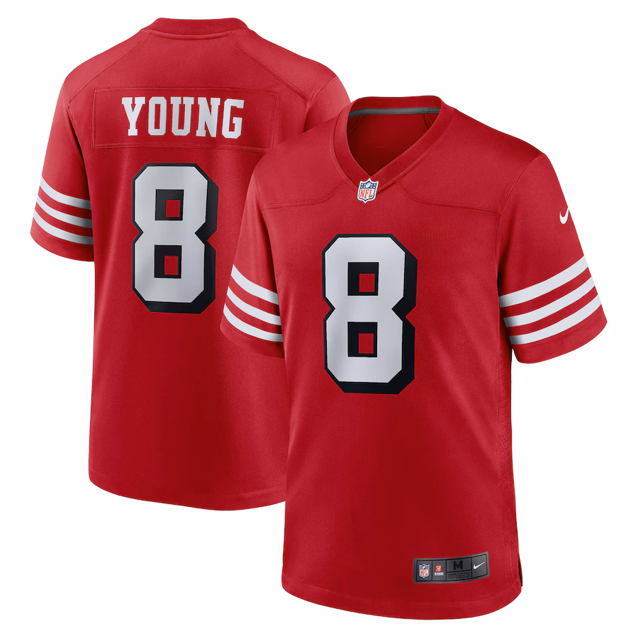 Men's San Francisco 49ers Steve Young Nike Scarlet Retired Alternate Game Jersey - Vujersey Los Angeles Rams