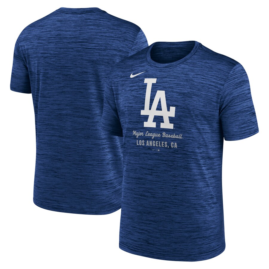 Men's Los Angeles Dodgers Nike Royal Velocity Performance T-Shirt - Vujersey Los Angeles Rams