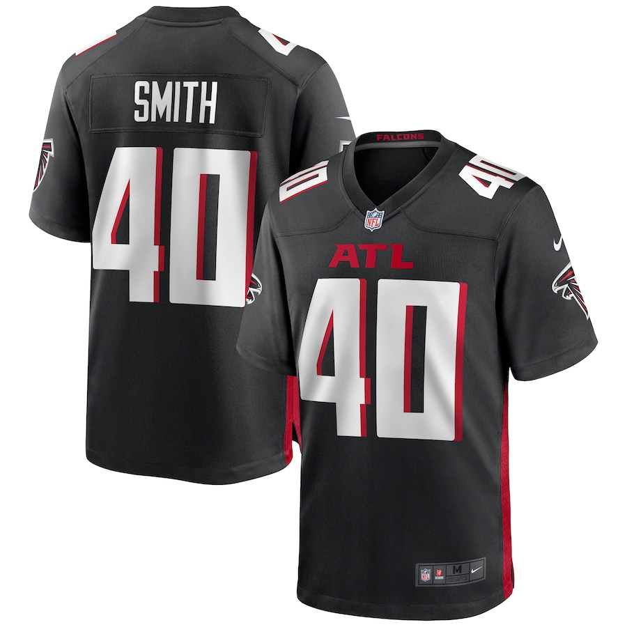 Men's Atlanta Falcons Keith Smith Nike Black Game Jersey - Vujersey Los Angeles Rams