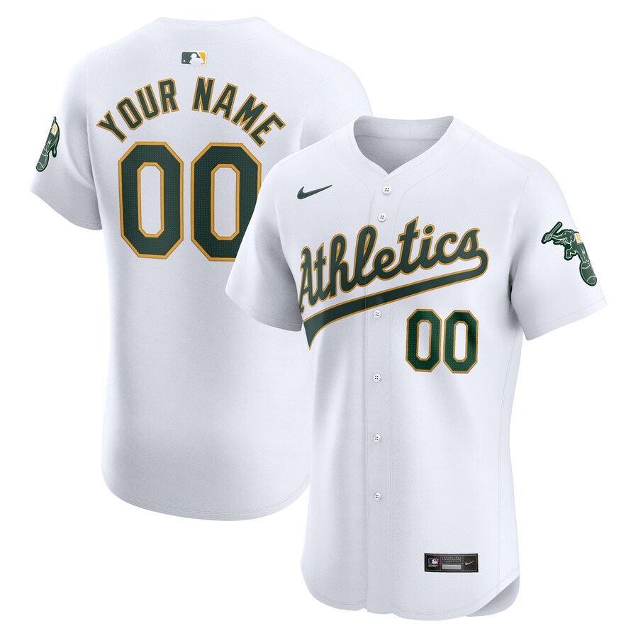 Men's Oakland Athletics Nike White Home Elite Custom Jersey - Vujersey Los Angeles Rams