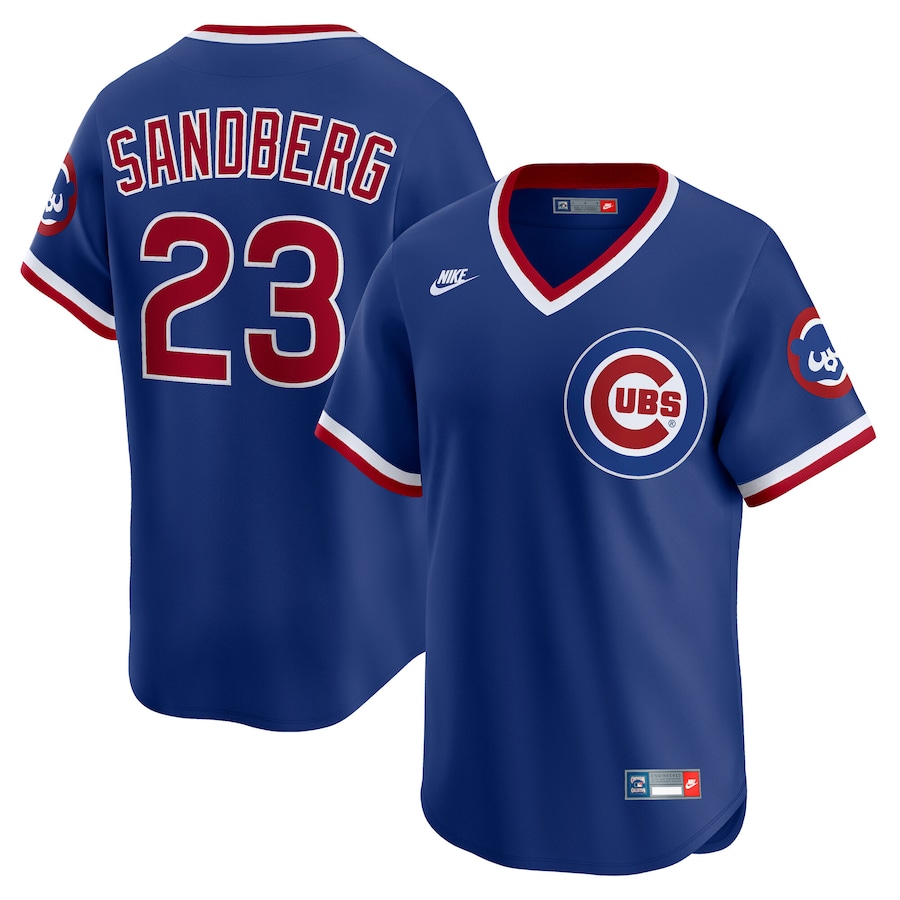 Men's Chicago Cubs Ryne Sandberg Nike Royal Throwback Cooperstown Collection Limited Jersey - Vujersey Los Angeles Rams