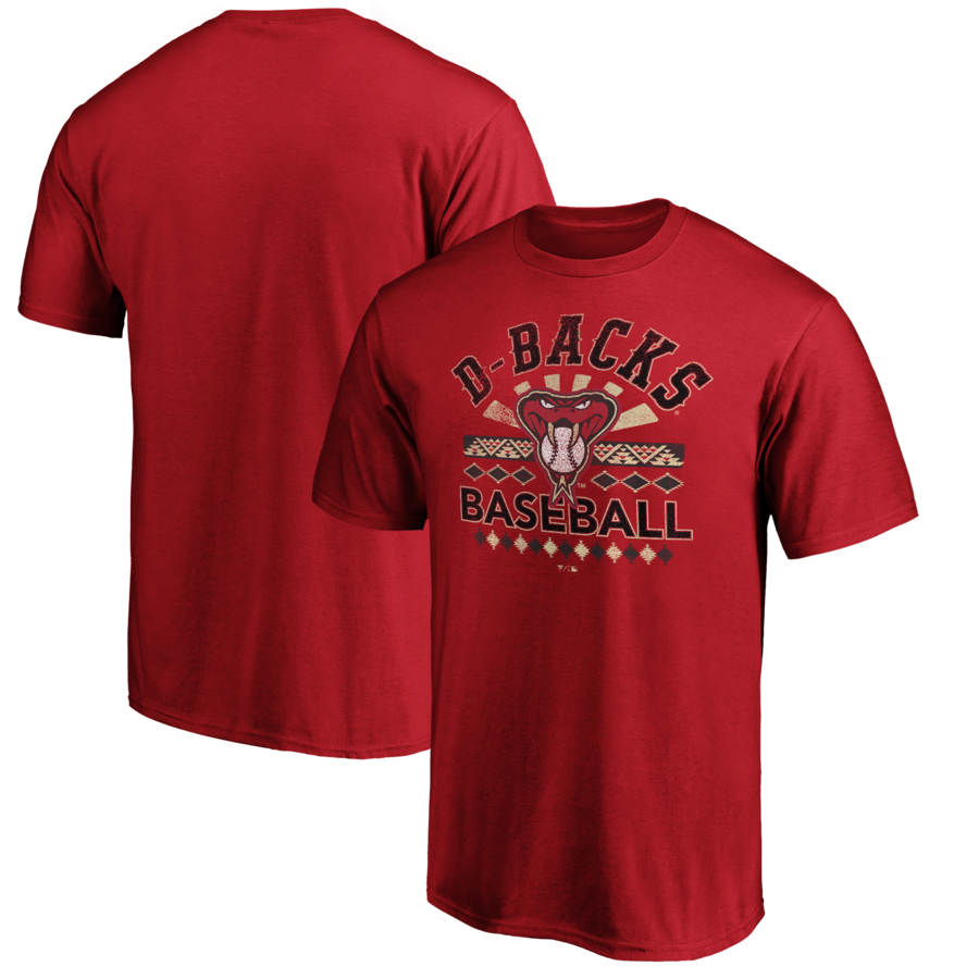 Men's Arizona Diamondbacks Red Team Adrenaline T-Shirt - Vujersey Los Angeles Rams