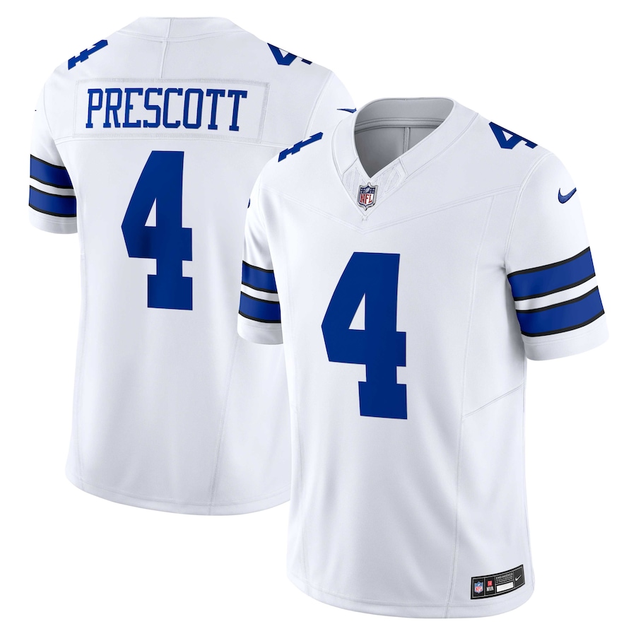 Men's Dallas Cowboys Dak Prescott Nike White Vapor F.U.S.E. Limited Jersey - Vujersey Los Angeles Rams