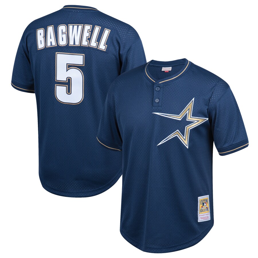Youth Houston Astros Jeff Bagwell Mitchell & Ness Navy Cooperstown Collection Mesh Batting Practice Jersey - Vujersey Los Angeles Rams