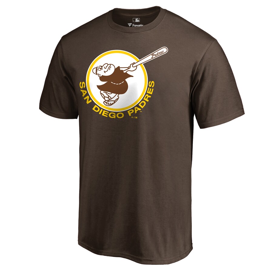 Men's San Diego Padres Brown Cooperstown Collection Forbes 2 T-Shirt - Vujersey Los Angeles Rams
