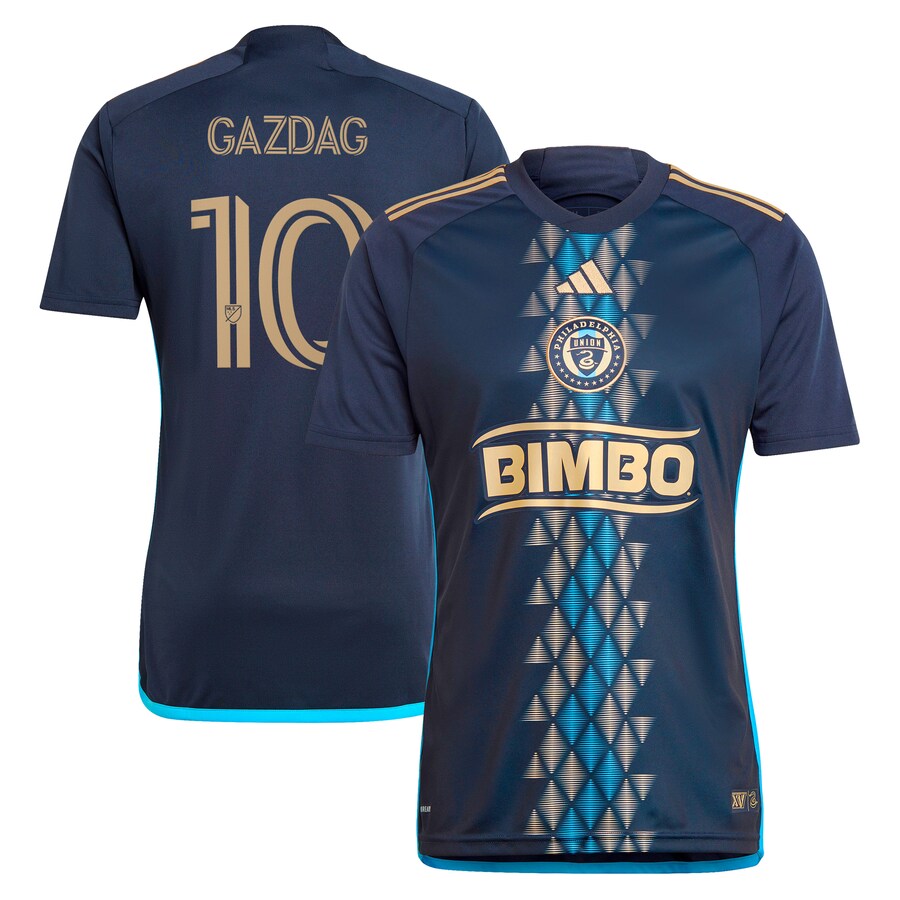Men's Philadelphia Union Daniel Gazdag adidas Navy 2024 The XV Kit Replica Player Jersey - Vujersey Los Angeles Rams