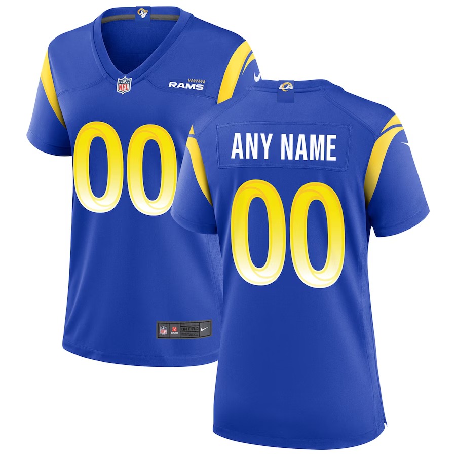 Women's Nike Los Angeles Rams Royal Custom Game Jersey - Vujersey Los Angeles Rams