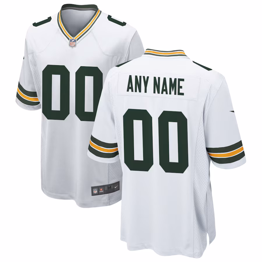 Men's Green Bay Packers Nike White Custom Game Jersey - Vujersey Los Angeles Rams