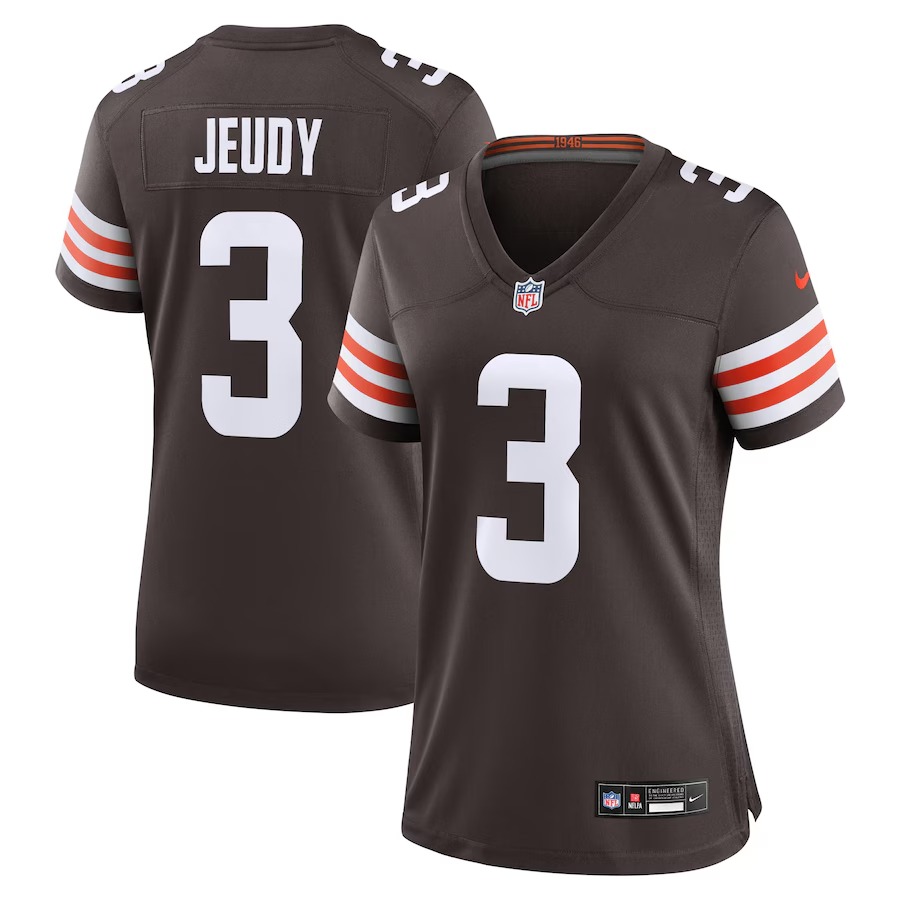 Women's Cleveland Browns Jerry Jeudy Nike  Brown  Game Jersey - Vujersey Los Angeles Rams