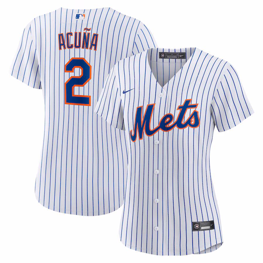 Women's New York Mets Luisangel Acuña Nike White Home Replica Player Jersey - Vujersey Los Angeles Rams