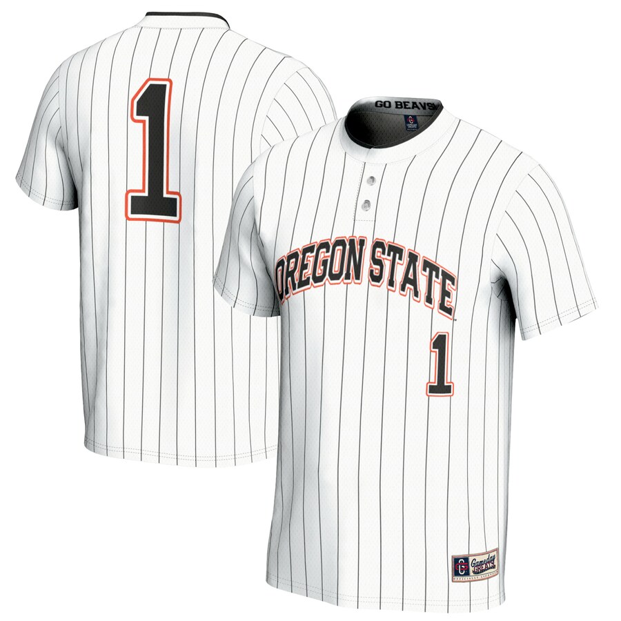 #1 Oregon State Beavers GameDay Greats Unisex Softball Fashion Jersey - White - Vujersey Los Angeles Rams