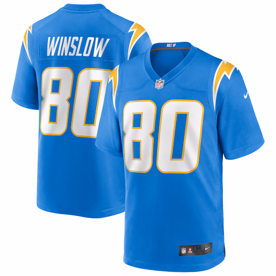 Men's Los Angeles Chargers Kellen Winslow Nike Powder Blue Game Retired Player Jersey - Vujersey Los Angeles Rams