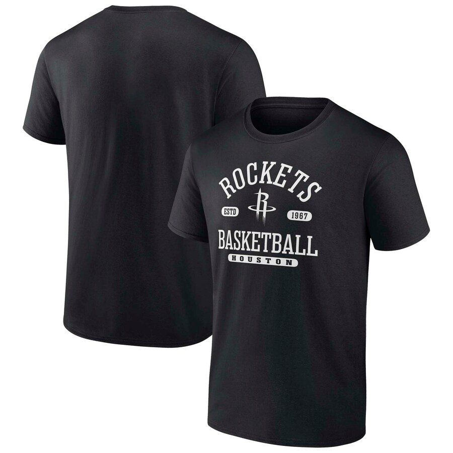 Men's Houston Rockets  Fanatics Black Calling Plays T-Shirt - Vujersey Los Angeles Rams