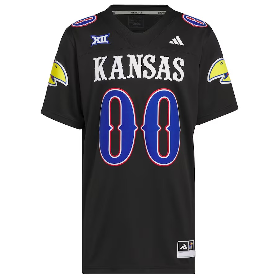 Men's adidas #00 Black Kansas Jayhawks Alternate Premier Jersey - Vujersey Los Angeles Rams