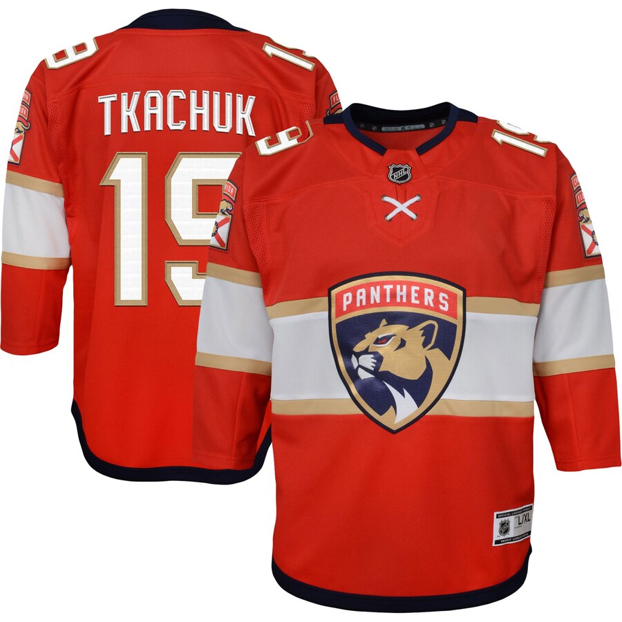 Youth Florida Panthers Matthew Tkachuk Red Home Premier Player Jersey - Vujersey Los Angeles Rams