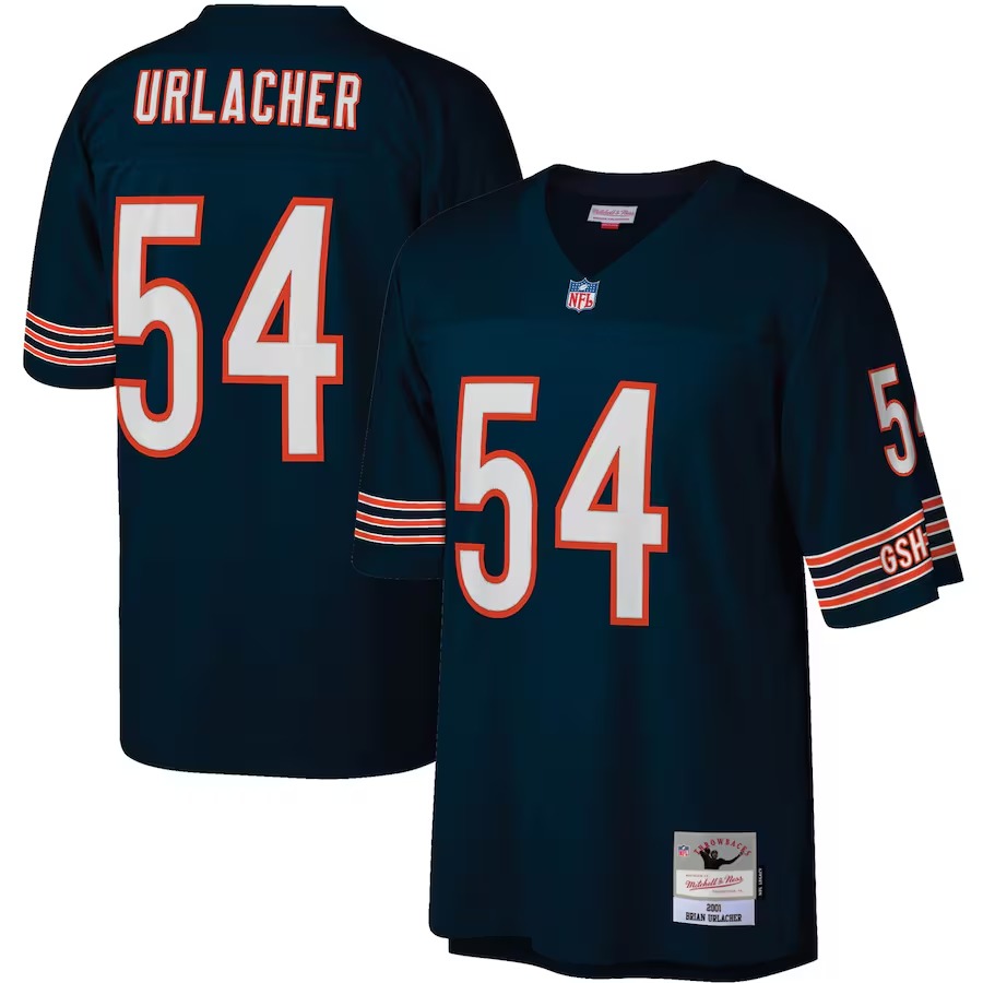 Men's Chicago Bears Brian Urlacher Mitchell & Ness Navy Legacy Replica Jersey - Vujersey Los Angeles Rams