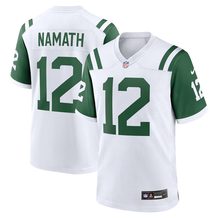 Men's New York Jets Joe Namath Nike White Classic Alternate Retired Player Game Jersey - Vujersey Los Angeles Rams