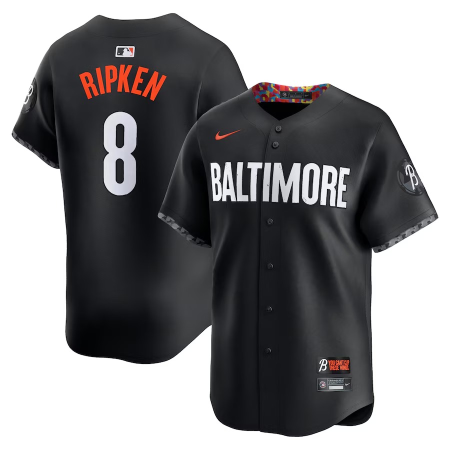 Men's Baltimore Orioles Cal Ripken Jr. Nike Black City Connect Retired Player Jersey - Vujersey Los Angeles Rams