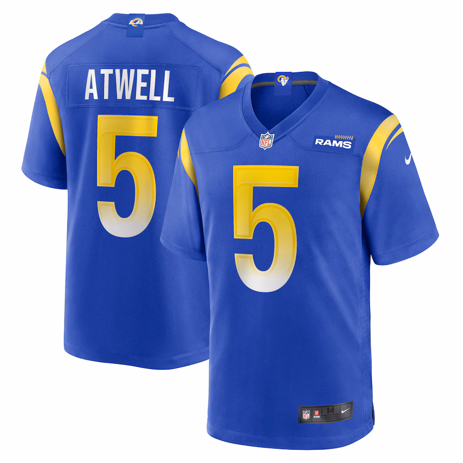 Men's Los Angeles Rams Tutu Atwell Nike Royal Home Game Jersey - Vujersey Los Angeles Rams