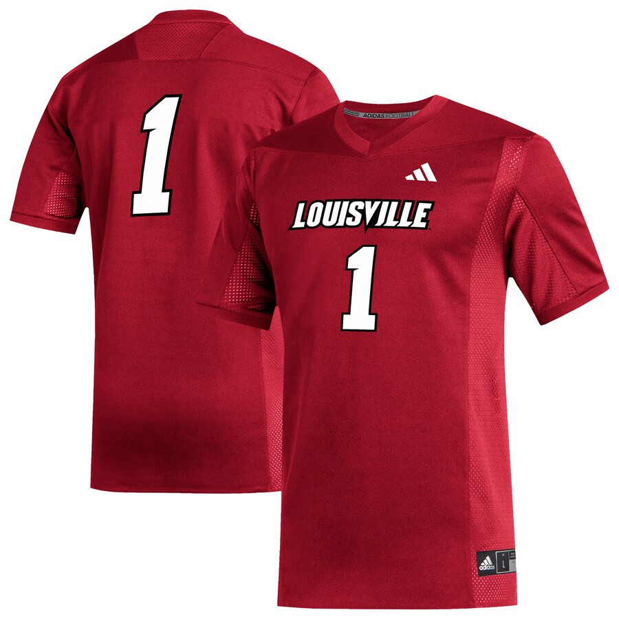 Men's adidas #1 Red Louisville Cardinals Replica Football Jersey - Vujersey Los Angeles Rams