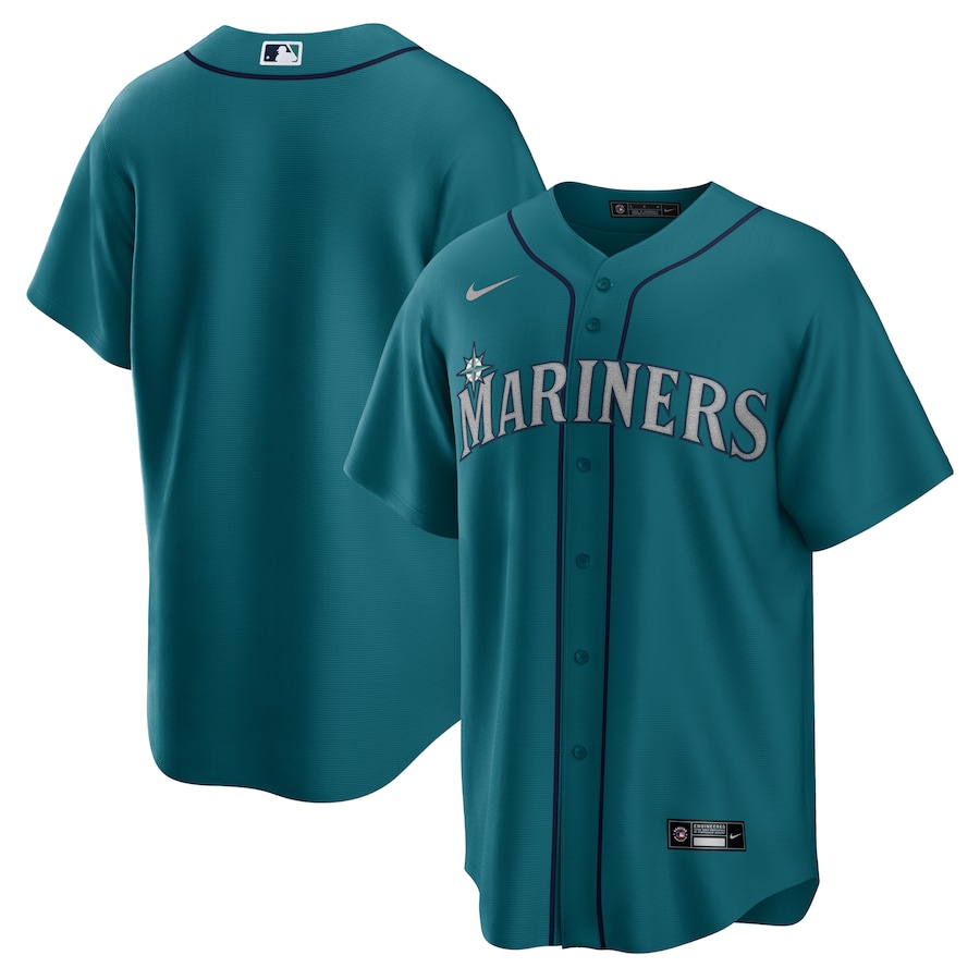 Men's Seattle Mariners Nike Teal Alternate Replica Team Jersey - Vujersey Los Angeles Rams