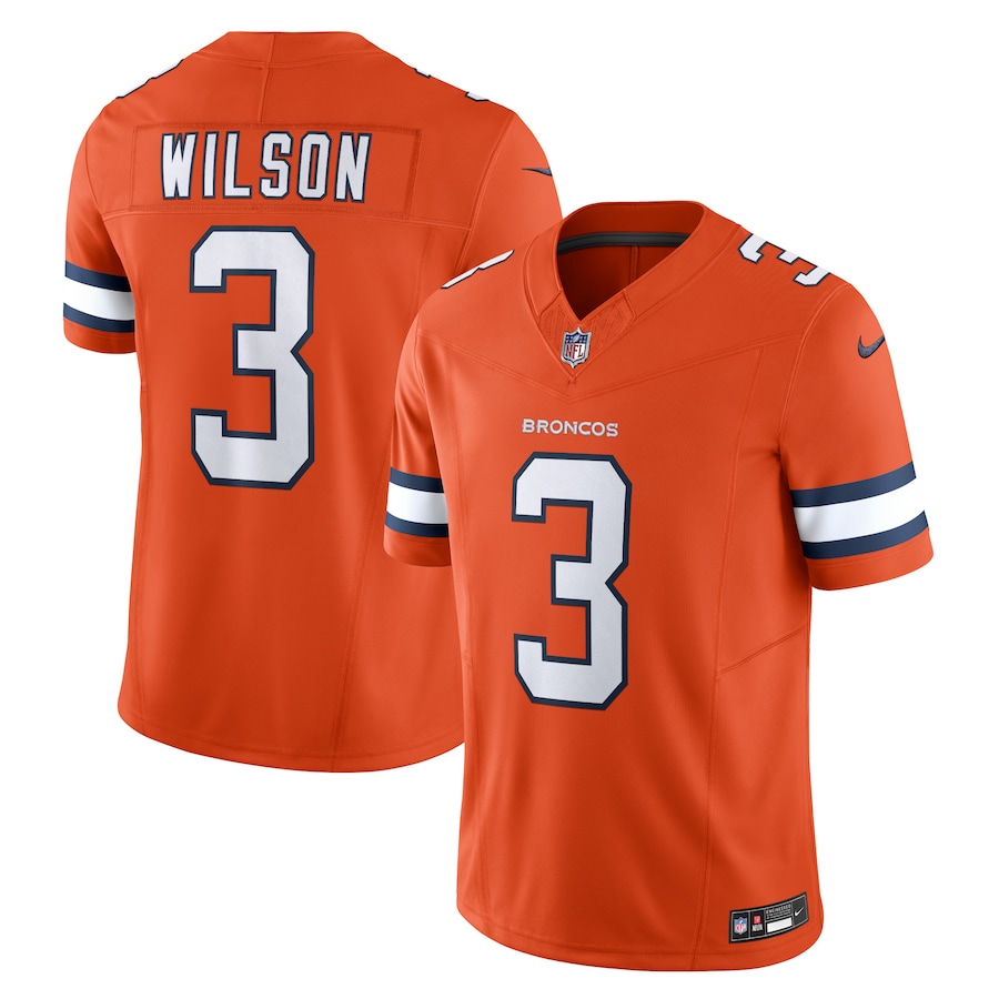 Men's Denver Broncos Russell Wilson Nike Orange Vapor F.U.S.E. Limited Jersey - Vujersey Los Angeles Rams