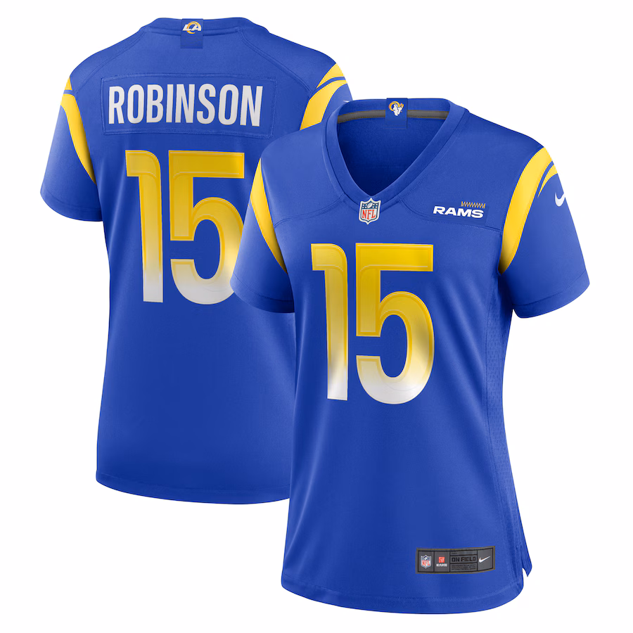 Women's Los Angeles Rams Demarcus Robinson Nike  Royal  Game Jersey - Vujersey Los Angeles Rams