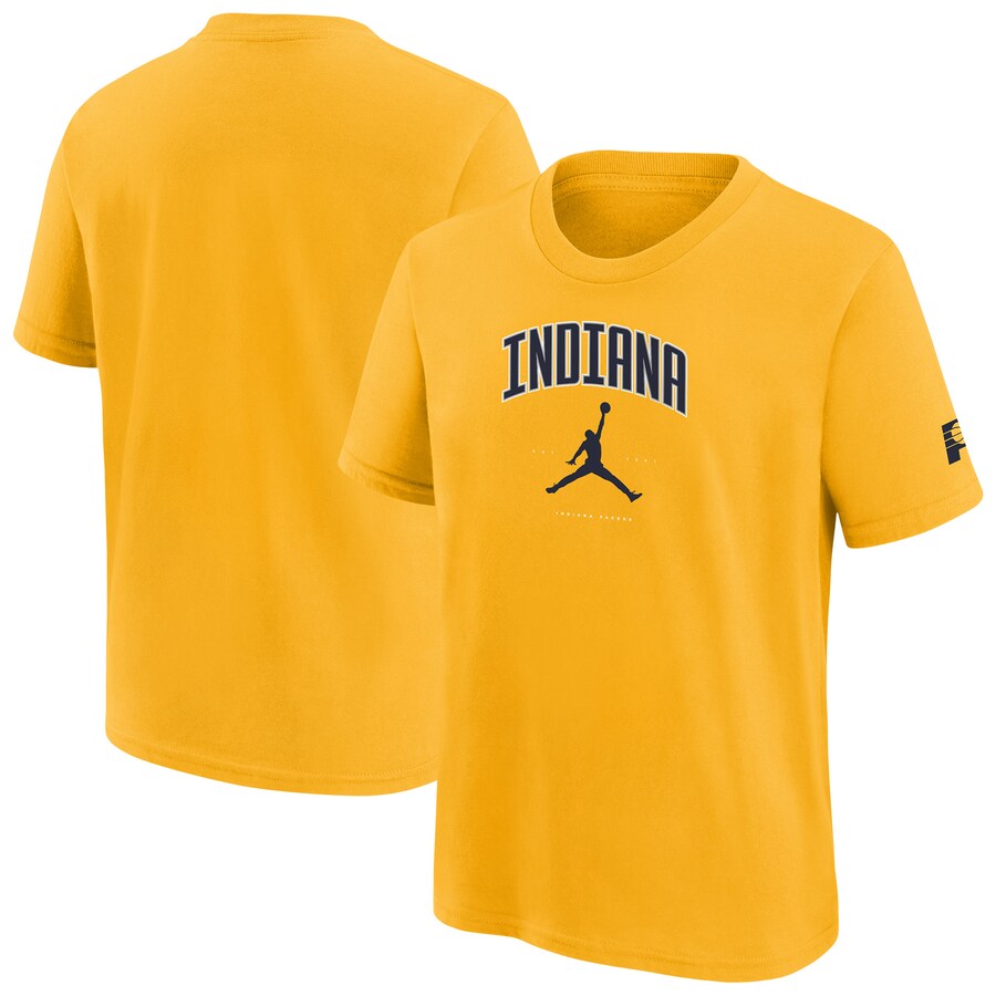 Youth Indiana Pacers Jordan Brand Gold Essential Cities T-Shirt - Vujersey Los Angeles Rams