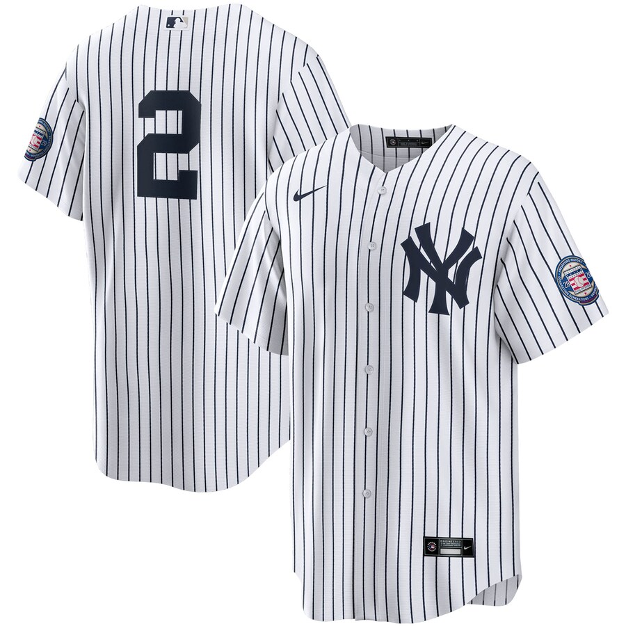 Men's New York Yankees Derek Jeter Nike White/Navy 2020 Hall of Fame Induction Replica Jersey - Vujersey Los Angeles Rams