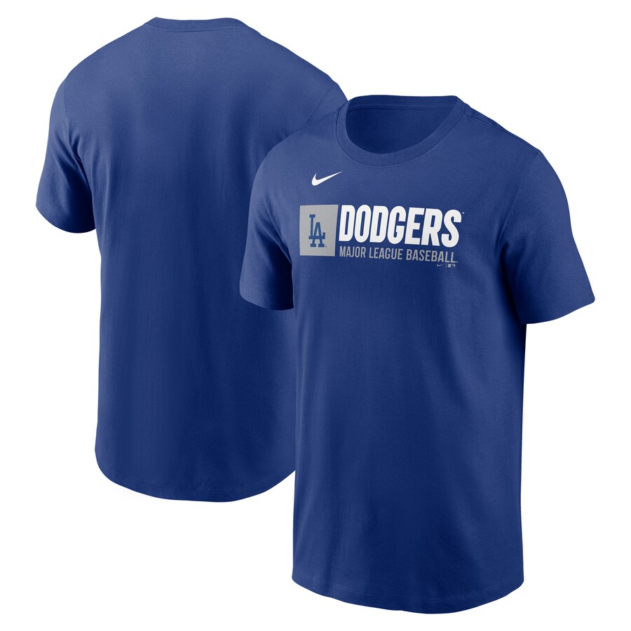 Men's Los Angeles Dodgers Nike Royal Team Block T-Shirt - Vujersey Los Angeles Rams
