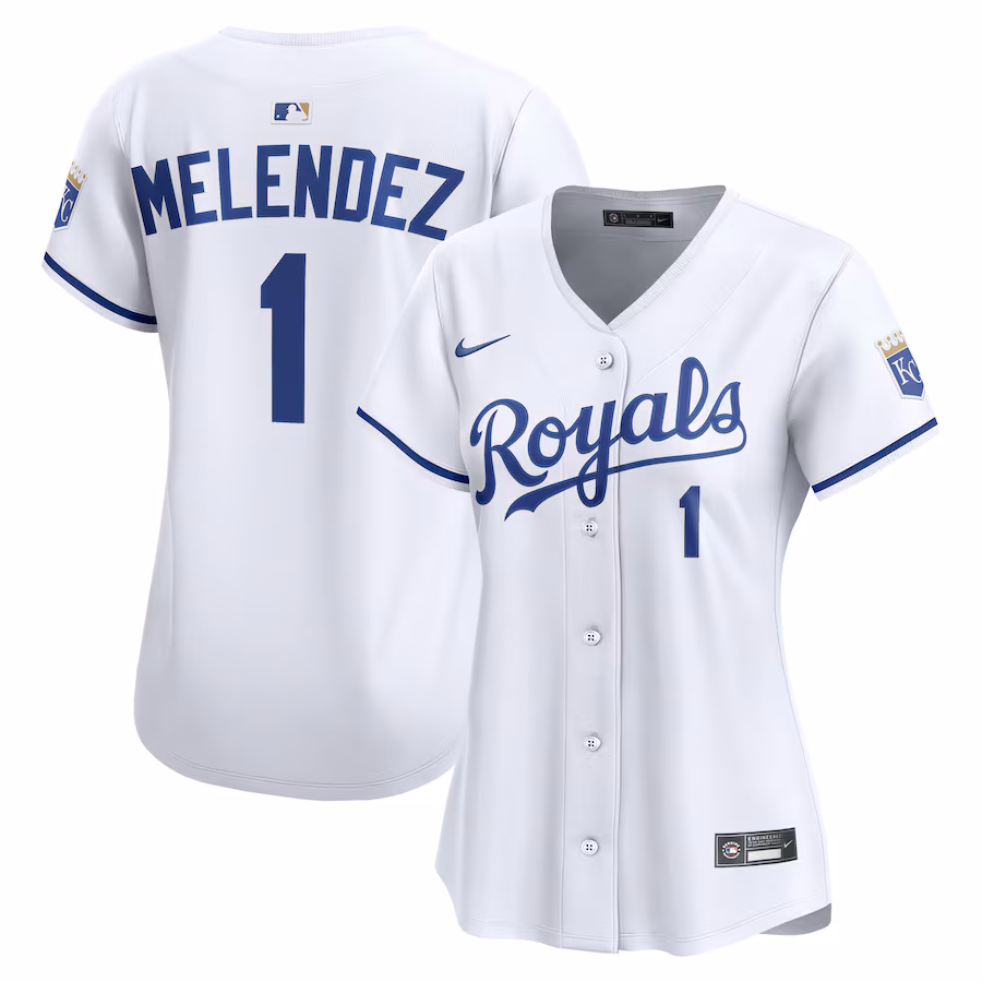Women's Kansas City Royals MJ Melendez Nike White Home Limited Jersey - Vujersey Los Angeles Rams