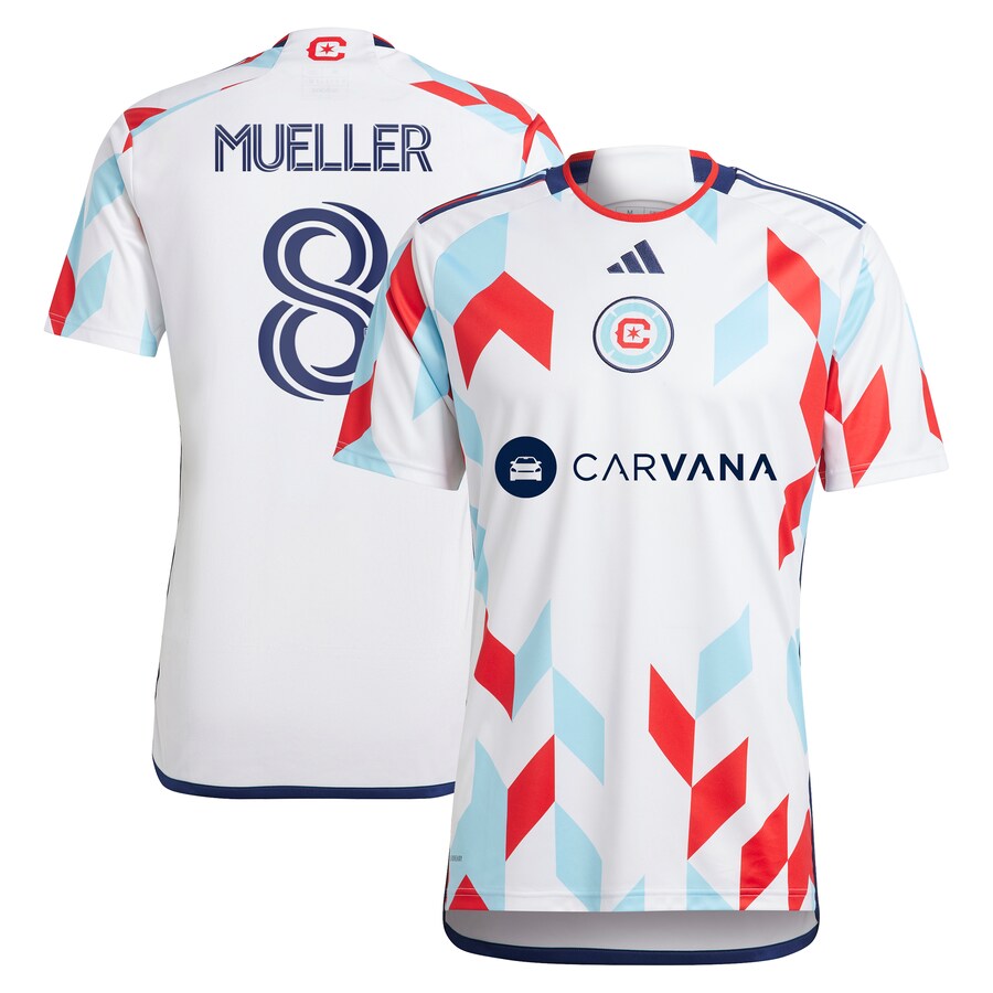 Men's Chicago Fire Chris Mueller adidas White 2024 A Kit For All Replica Player Jersey - Vujersey Los Angeles Rams