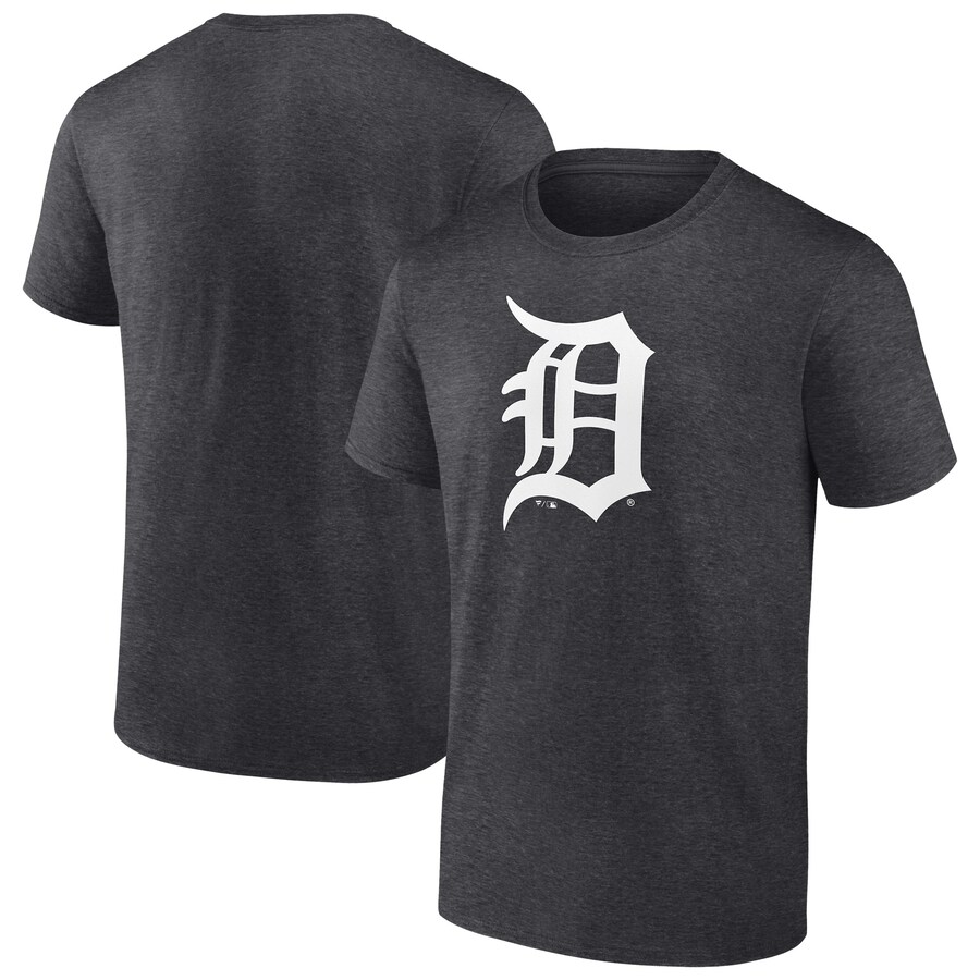 Men's Detroit Tigers Charcoal Monochrome T-Shirt - Vujersey Los Angeles Rams