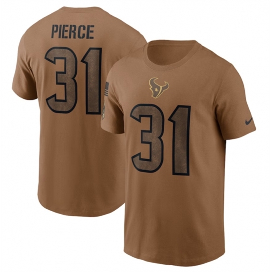 Men-Houston-Texans-31-Dameon-Pierce-2023-Brown-Salute-To-Service-Name-26-Number-T-Shirt_20164_550X550 - Vujersey Los Angeles Rams
