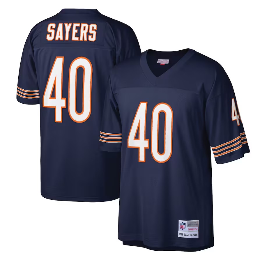 Men's Chicago Bears Gale Sayers Mitchell & Ness Navy Legacy Replica Jersey - Vujersey Los Angeles Rams