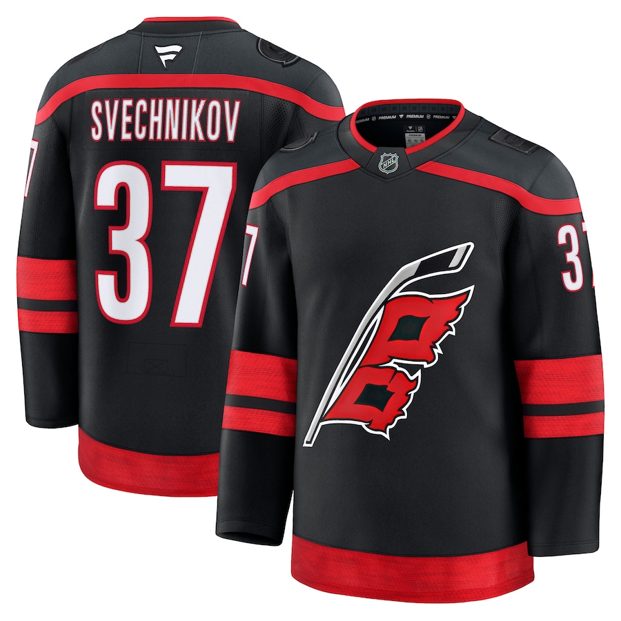 Men's Carolina Hurricanes Andrei Svechnikov Fanatics Black Home Premium Jersey - Vujersey Los Angeles Rams