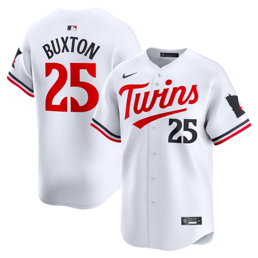 Men's Minnesota Twins Byron Buxton Nike White Home Limited Player Jersey - Vujersey Los Angeles Rams