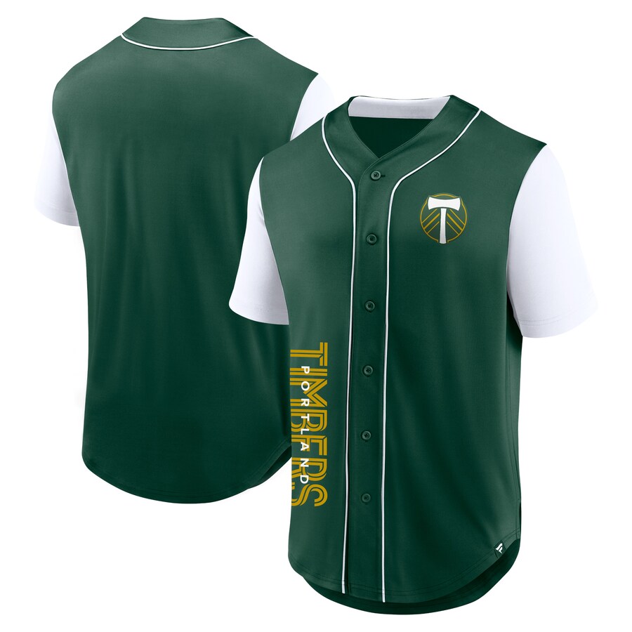 Men's Portland Timbers Fanatics Green Balance Fashion Baseball Jersey - Vujersey Los Angeles Rams