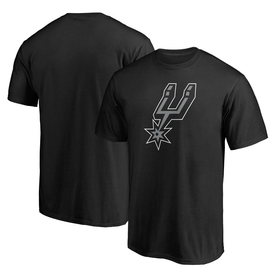 Men's San Antonio Spurs Fanatics Black Primary Team Logo T-Shirt - Vujersey Los Angeles Rams