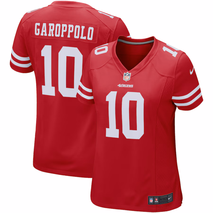 Women's San Francisco 49ers Jimmy Garoppolo Nike Scarlet Game Player Jersey - Vujersey Los Angeles Rams