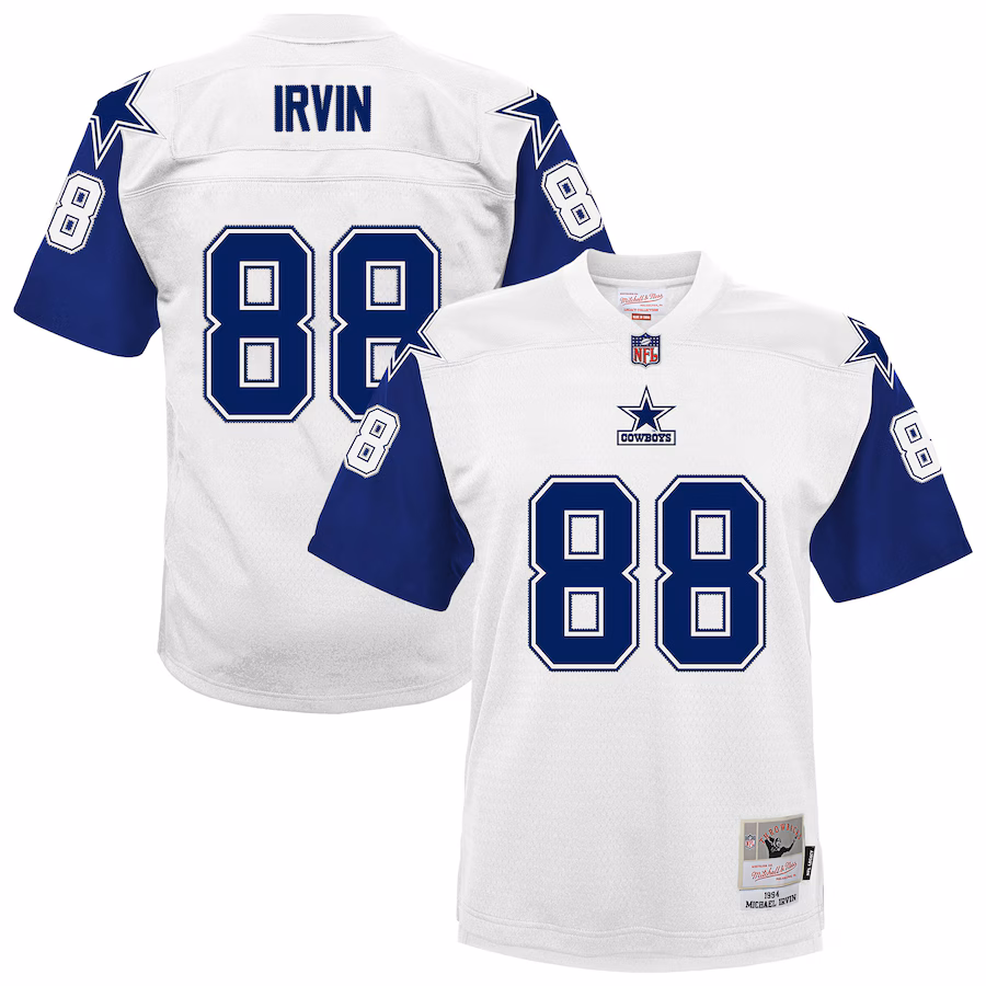 Youth Dallas Cowboys Michael Irvin Mitchell & Ness White 1994 Alternate Legacy Jersey - Vujersey Los Angeles Rams
